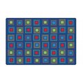 Carpets For Kids Carpets for Kids 4116 Primary Squares Seating Rug; 6 x 9 ft. 4116
